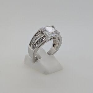 Sterling Silver and CZs Ring/Engagement Ring